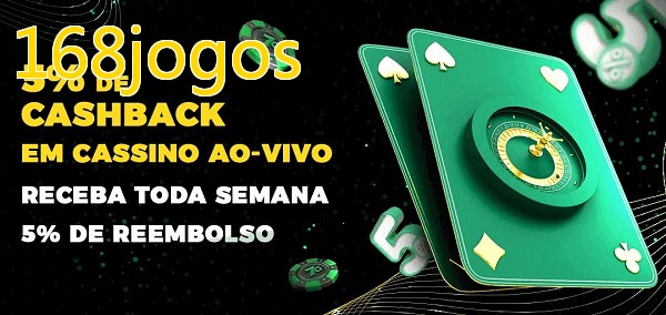 Promoções do cassino ao Vivo 168jogos